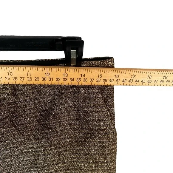 Diane Von Furstenberg Tweed Dress Pants Womens Brown Straight Leg Career Work - Picture 7 of 12